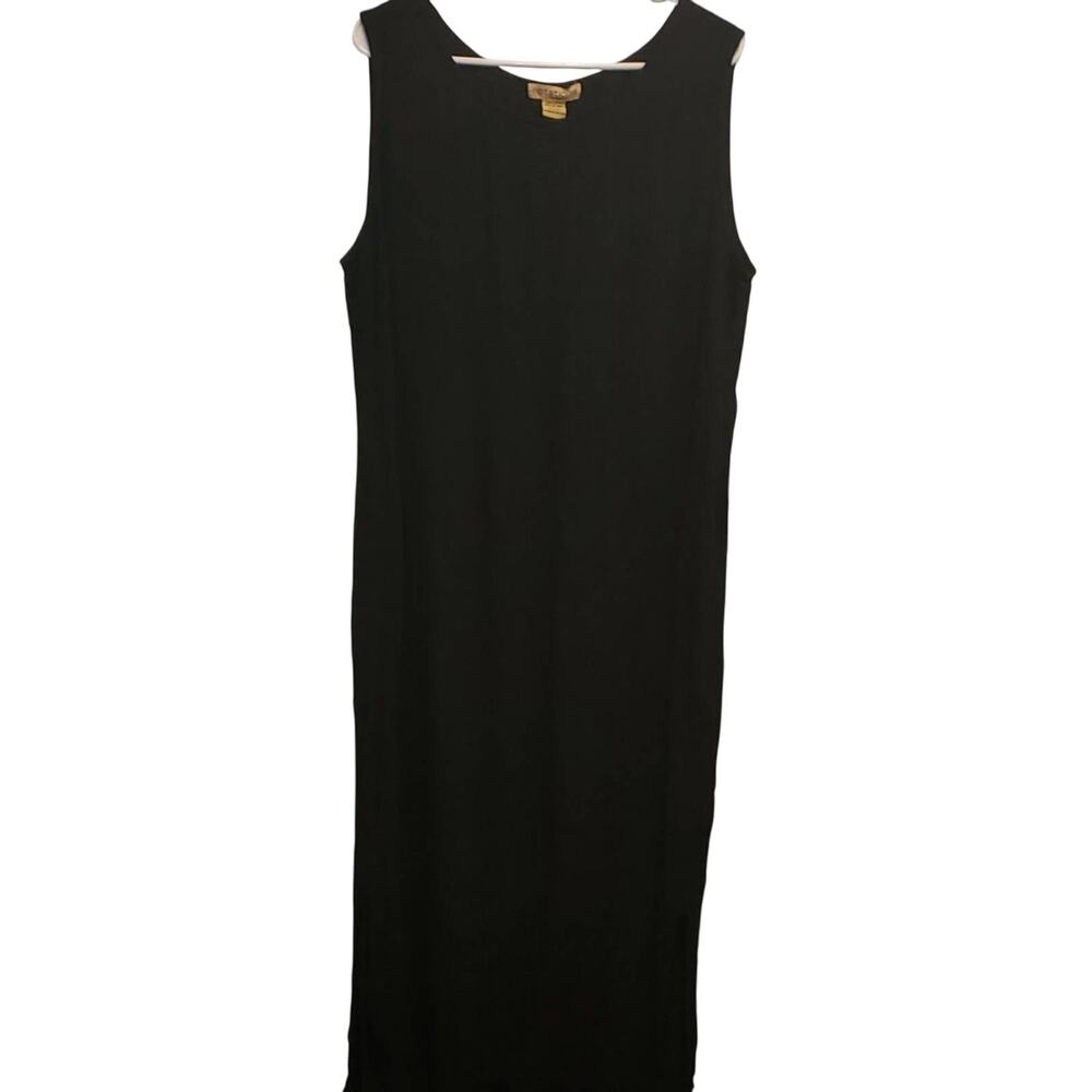 NOTATIONS Sleeveless Raised Floral Pattern Maxi Dress Plus Size 3x